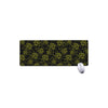 Black And Yellow Daffodil Pattern Print Extended Mouse Pad