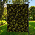 Black And Yellow Daffodil Pattern Print Garden Flag