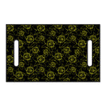 Black And Yellow Daffodil Pattern Print Golf Cart Seat Cover