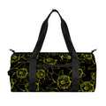 Black And Yellow Daffodil Pattern Print Gym Bag