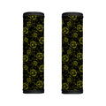 Black And Yellow Daffodil Pattern Print Handle Covers