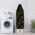 Black And Yellow Daffodil Pattern Print Ironing Board Cover