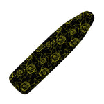 Black And Yellow Daffodil Pattern Print Ironing Board Cover