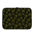 Black And Yellow Daffodil Pattern Print Laptop Sleeve