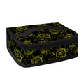 Black And Yellow Daffodil Pattern Print Small Lunch Bag
