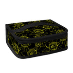 Black And Yellow Daffodil Pattern Print Small Lunch Bag