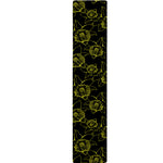Black And Yellow Daffodil Pattern Print Table Runner