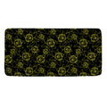 Black And Yellow Daffodil Pattern Print Towel