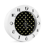 Black And Yellow Lightning Pattern Print Alarm Clock