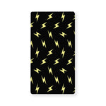 Black And Yellow Lightning Pattern Print Baby Crib Sheet