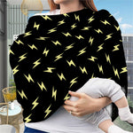 Black And Yellow Lightning Pattern Print Baby Seat Cover