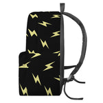 Black And Yellow Lightning Pattern Print Backpack