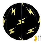 Black And Yellow Lightning Pattern Print Basketball