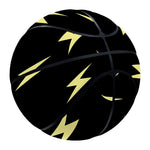 Black And Yellow Lightning Pattern Print Basketball
