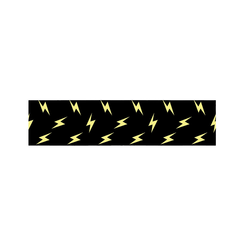 Black And Yellow Lightning Pattern Print Bed Runner