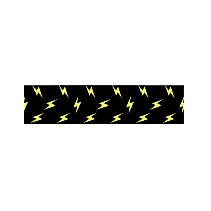 Black And Yellow Lightning Pattern Print Bed Runner