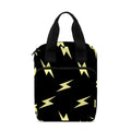Black And Yellow Lightning Pattern Print Bible Tote Bag