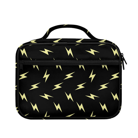 Black And Yellow Lightning Pattern Print Briefcase Bible Bag