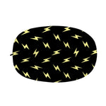 Black And Yellow Lightning Pattern Print Car Side Mirror Covers