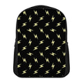 Black And Yellow Lightning Pattern Print Casual Backpack
