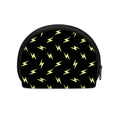 Black And Yellow Lightning Pattern Print Coin Purse