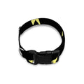 Black And Yellow Lightning Pattern Print Dog Collar