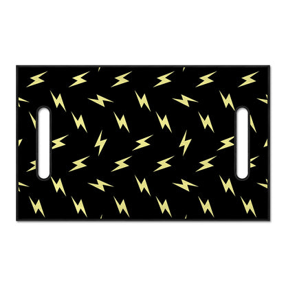 Black And Yellow Lightning Pattern Print Golf Cart Seat Cover