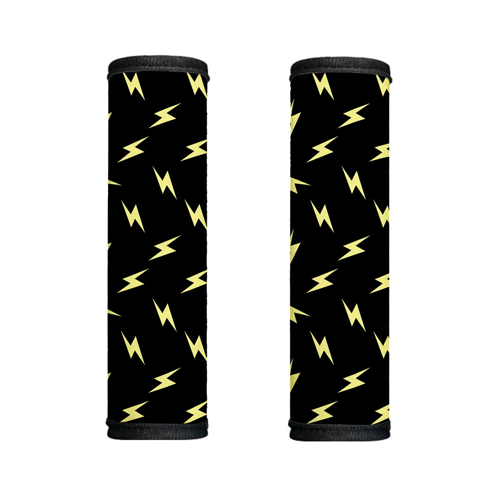 Black And Yellow Lightning Pattern Print Handle Covers