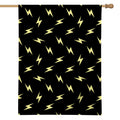 Black And Yellow Lightning Pattern Print House Flag