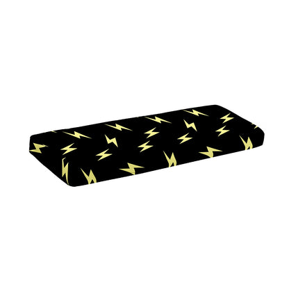 Black And Yellow Lightning Pattern Print Piano Keyboard Cover
