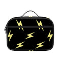 Black And Yellow Lightning Pattern Print Portable Lunch Bag