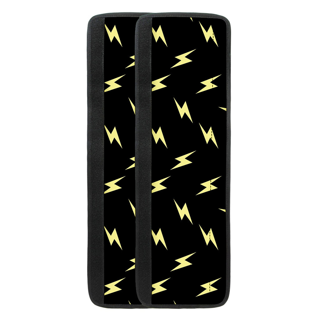 Black And Yellow Lightning Pattern Print Refrigerator Handle Covers