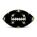 Black And Yellow Lightning Pattern Print Rugby Ball