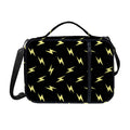 Black And Yellow Lightning Pattern Print Shoulder Strap Bible Bag