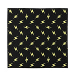 Black And Yellow Lightning Pattern Print Silk Bandana