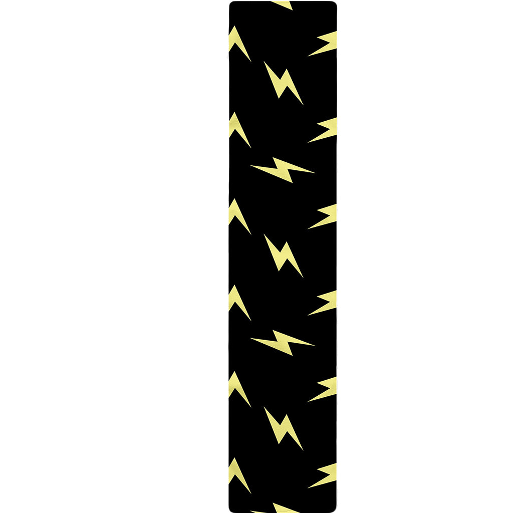Black And Yellow Lightning Pattern Print Table Runner