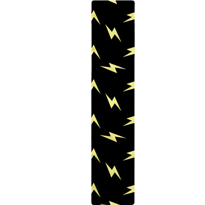 Black And Yellow Lightning Pattern Print Table Runner