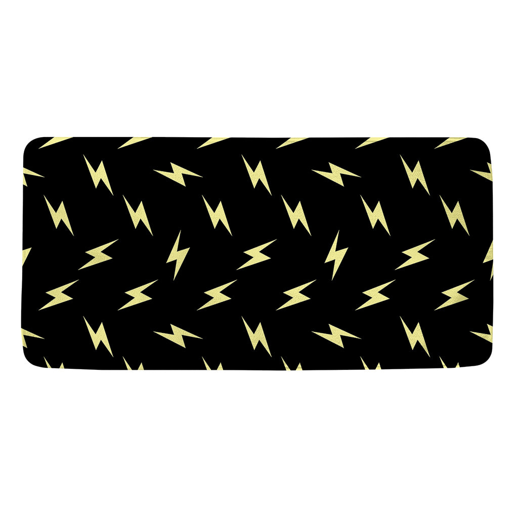Black And Yellow Lightning Pattern Print Towel