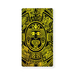 Black And Yellow Maya Calendar Print Baby Crib Sheet