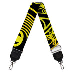 Black And Yellow Maya Calendar Print Bag Strap
