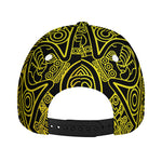 Black And Yellow Maya Calendar Print Baseball Cap