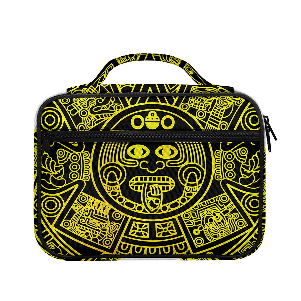 Black And Yellow Maya Calendar Print Briefcase Bible Bag