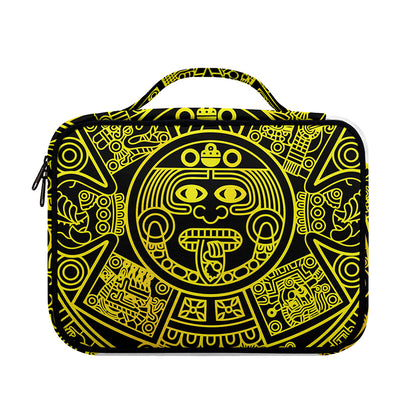 Black And Yellow Maya Calendar Print Briefcase Bible Bag