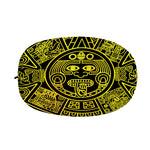 Black And Yellow Maya Calendar Print Car Side Mirror Covers