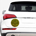 Black And Yellow Maya Calendar Print Car Sticker