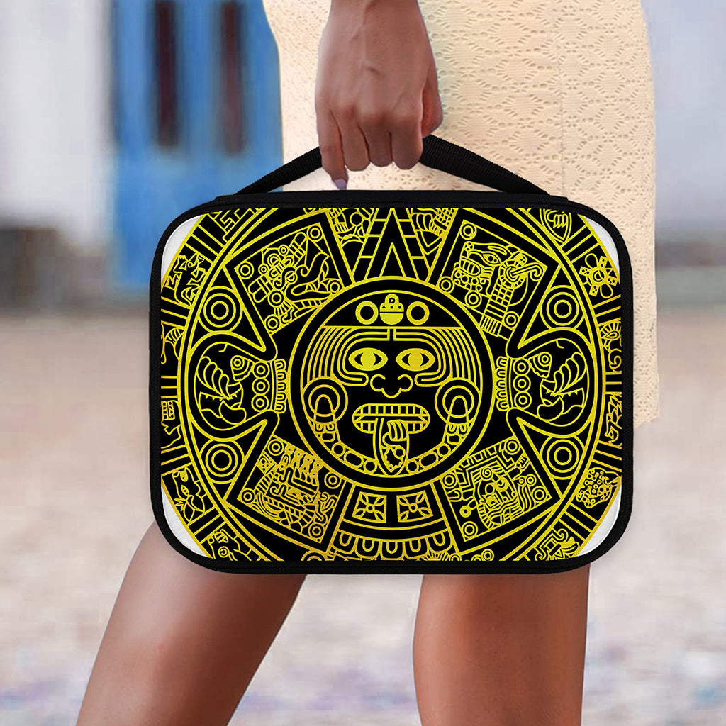 Black And Yellow Maya Calendar Print Classic Bible Case