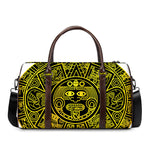 Black And Yellow Maya Calendar Print Duffle Bag