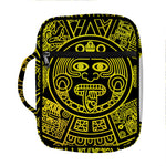 Black And Yellow Maya Calendar Print Front Pocket Bible Bag