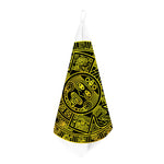 Black And Yellow Maya Calendar Print Hand Towel