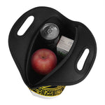 Black And Yellow Maya Calendar Print Neoprene Lunch Bag